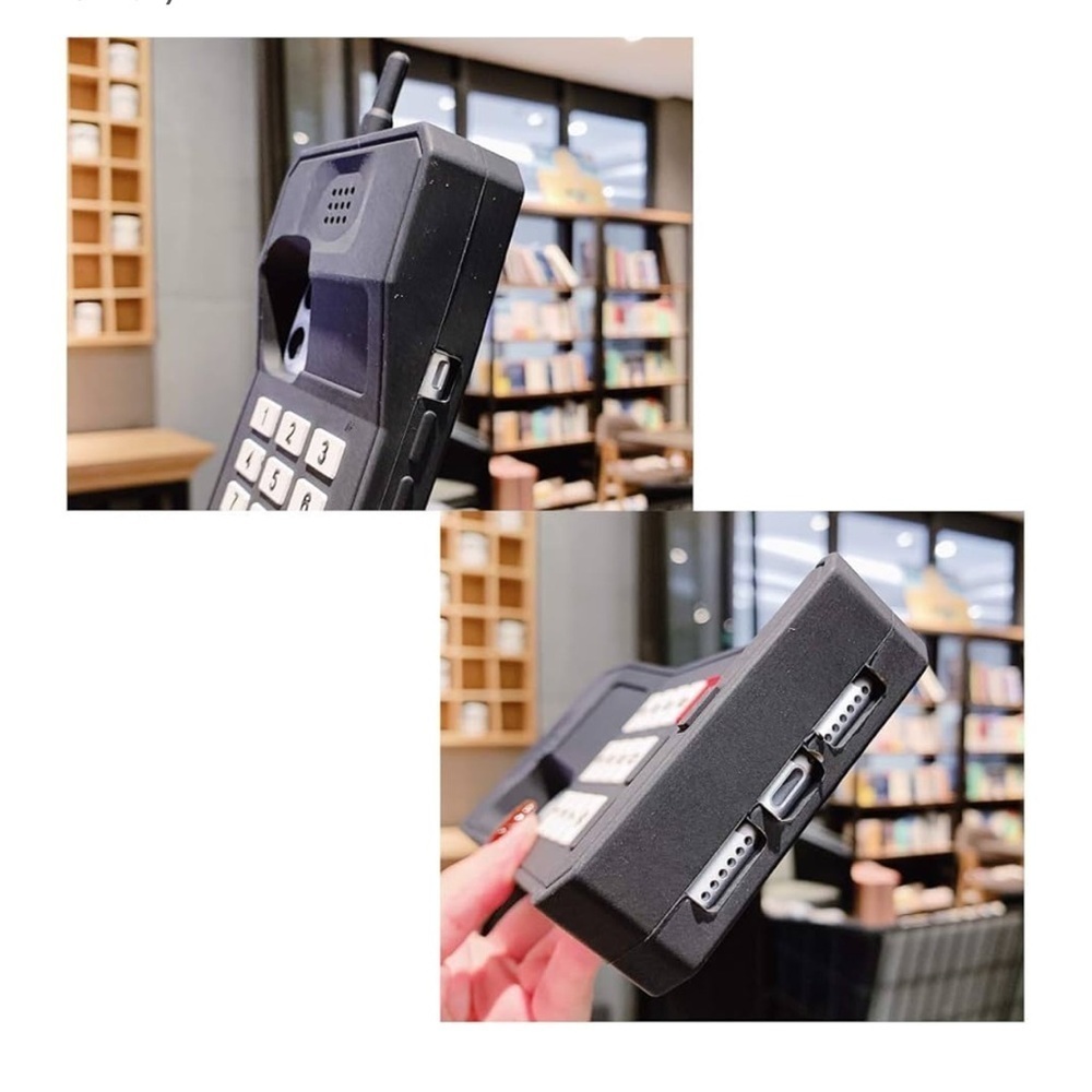 Silicone Case Compatible with iPhone 13 Pro Max, Retro Bumper Cover - Picture 2 of 4